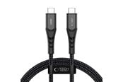 USB Kabel - Tech-Protect Ultraboost UB11T USB-C / USB-C PD 240W / QC3.0 100 cm Cable - Black - 5906302353125