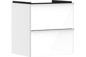 Dusch- und Montagezubehör - Hansgrohe xelu q vanity unit high gloss white 580/475 with 2 - 54023000