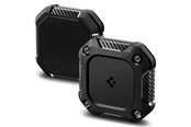 Handys - Anderes Zubehör - Spigen Tough Armor Case for AirTag 1/2 - Black - 28685-0