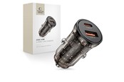 Handys - Adapter und Ladegeräte - Tech-Protect CC01 Car Charger 45W 2-Ports USB-A / USB-C - Black - 5906302361298