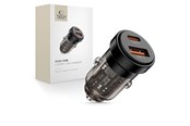 Handys - Adapter und Ladegeräte - Tech-Protect CC03 45W Car Charger 2-Ports USB-A / USB-C - Black - 5906302361656