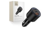 Handys - Adapter und Ladegeräte - Tech-Protect CC04 3-port PD130W car charger - black - 5906302361694