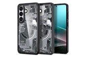 Handys - Cover & Cases - Spigen Ultra Hybrid Mag MagSafe Case for Samsung Galaxy S26+ Zero One - Clear Black - 29374-0