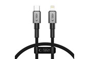USB Kabel - Tech-Protect Ultraboost DNA USB-C / Lightning PD27W/3A Cable 25 cm - Grey - 5906302361748