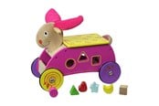 Holzspielzeug - Primi Passi - Wooden Shape and Walker Rabbit Pink - PP1061
