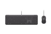 Tastaturen - Logitech Signature Slim Wired Combo MK620 for Business - Tastatur & Maus Set - Schweiz - Grau - 920-013342