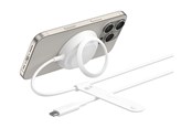 Handys - Adapter und Ladegeräte - Belkin UltraCharge 25w Qi2 Pad with kickstand - White - WIA014KQWH