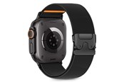 Smartwatch - Accessories - Tech-Protect Nylon Clasp Strap for Apple Watch 44 / 45 / 46 / 49 mm - Black - 5906302363018
