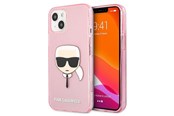Handys - Cover & Cases - Karl Lagerfeld Glitter Karl's Head Case for iPhone 13 mini - Pink - 3666339027537