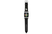 Smartwatch - Accessories - Karl Lagerfeld Ikonik Saffiano Karl Heads Strap for Apple Watch (38 / 40 / 41 mm) - Black - 3666339033712