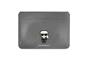 Taschen - Karl Lagerfeld Saffiano Ikonik Karl case for a 13-14" laptop - silver - 3666339040246