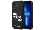 Handys - Cover & Cases - Karl Lagerfeld KLHCP13L3DRKCK iPhone 13 Pro / 13 6.1" black/black hardcase Karl&Choupette Ikonik 3D - 3666339049621