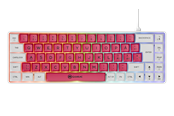 Tastaturen - AeroCool Gamiac TKL69G - White/Red - SF - Kailh Blue - GAKM-G69NW2R.21
