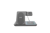 Handys - Adapter und Ladegeräte - Gembird 3-in-1 foldable wireless charger stand 15 W - Apple watch - TA-WPC31A-01-BK