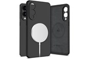 Handys - Cover & Cases - Tech-Protect Liquid Silicone MagSafe Case for Samsung Galaxy S25 Edge - Black - 5906302363681