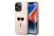 Handys - Cover & Cases - Karl Lagerfeld KLHMP14XSLKHLP iPhone 14 Pro Max 6.7 "hardcase light pink / light pink Silicone Karl`s Head Magsafe - 3666339078065