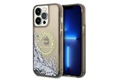 Handys - Cover & Cases - Karl Lagerfeld Liquid Glitter RSG case for iPhone 14 Pro Max - black - 3666339086039