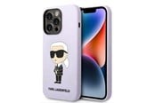 Handys - Cover & Cases - Karl Lagerfeld KLHCP14XSNIKBCU iPhone 14 Pro Max 6.7" hardcase purple/purple Silicone Ikonik - 3666339086671