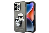 Handys - Cover & Cases - Karl Lagerfeld Glitter Karl&Choupette case for iPhone 14 Pro Max - black - 3666339087234