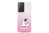 Handys - Cover & Cases - Karl Lagerfeld Choupette Fun Case for Samsung Galaxy S21 Ultra - Pink - 3700740496985