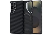 Handys - Cover & Cases - Tech-Protect Ion Carbon MagSafe Case for Samsung Galaxy S25 Ultra - Black - 5906302368372