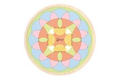 Puzzle - Classic World Wooden Mandala Puzzle Flower Holz - 20261
