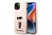 Handys - Cover & Cases - Karl Lagerfeld KLHCP14MSNIKBCP iPhone 14 Plus 6.7" hardcase pink/pink Silicone Ikonik - 3666339098629