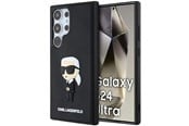 Handys - Cover & Cases - Karl Lagerfeld 3D Rubber Ikonik Case for Samsung Galaxy S24 Ultra - Black - 3666339242015
