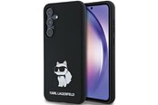 Handys - Cover & Cases - Karl Lagerfeld Silicone Choupette case for Samsung Galaxy A35 - black - 3666339259549