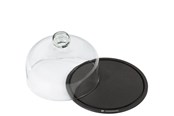 Küchenzubehör - Zassenhaus Käseglocke 23cm schwarzer Boden - Z053685