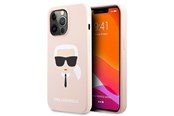Handys - Cover & Cases - Karl Lagerfeld Silicone Karl`s Head Case for iPhone 13 Pro Max 6.7" - Light Pink - 3666339027766