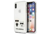 Handys - Cover & Cases - Karl Lagerfeld Karl & Choupette iPhone Xs Max Case - Transparent - 3666339055059