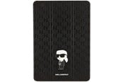 Tablets - Cover & Case - Karl Lagerfeld Saffiano Monogram Ikonik Case for iPad 10.2" 2019 (7th gen.) Folio Magnet Allover Cover - Black - 3666339119119