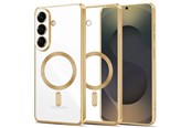 Handys - Cover & Cases - Tech-Protect MagFlex Case for Samsung Galaxy S26 - Clear and Gold - 5906302390175