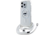 Handys - Cover & Cases - Karl Lagerfeld IML Choupette Head & Cord MagSafe case for iPhone 14 Pro - transparent - 3666339287108