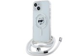 Handys - Cover & Cases - Karl Lagerfeld IML Choupette Head&Cord MagSafe case for iPhone 15 / 14 / 13 - transparent - 3666339287122