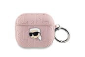 Handys - Anderes Zubehör - Karl Lagerfeld Monogram Karl Head case for AirPods 3 - pink - 3666339283773