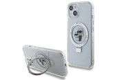 Handys - Cover & Cases - Karl Lagerfeld KLHMP15SHMRSKCH iPhone 15 / 14 / 13 6.1" white/white hardcase Ring Stand Karl&Choupette MagSafe - 3666339168872