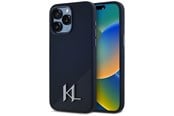 Handys - Cover & Cases - Karl Lagerfeld Silicone Shadow Metal Initial MagSafe Case for iPhone 15 Pro Max Black - 3666339252953