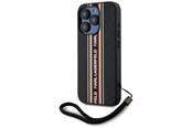 Handys - Cover & Cases - Karl Lagerfeld Saffiano Athleisure Stripes Cord iPhone 15 Pro Max Case - Red - 3666339254636