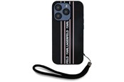 Handys - Cover & Cases - Karl Lagerfeld Saffiano Athleisure Stripes Cord iPhone 15 Pro Max Case - Pink - 3666339254773
