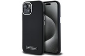 Handys - Cover & Cases - Karl Lagerfeld FW Metal Plate MagSafe iPhone 15 Case - Black - 3666339254889