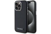 Handys - Cover & Cases - Karl Lagerfeld FW Metal Plate MagSafe iPhone 15 Pro Case - Black - 3666339254902