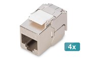 Netzwerkzubehör - DIGITUS CAT 6A Compact Keystone Module (4-Pack) - DN-93615-S-4