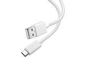 USB Kabel - Spigen Essential USB-A to USB-C 60W Fabric Cable - 1.5m - White - ACA10413
