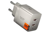 Handys - Adapter und Ladegeräte - Spigen Essential 47W Wall Charger | 2x USB-C | Natural Titanium - ACH10451