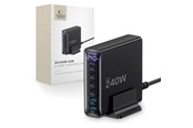 USB-Hubs - Tech-Protect DC240W-GaN Charging Station 6 Ports 4 x USB-C 2 x USB-A 240W QC3.0 - Black USB-Hubs - USB 3.0 - 6 - Schwarz - 5906302390878