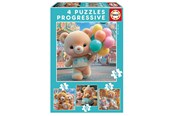 Puzzle - Educa 12-16-20-25 Teddy Bears In Park - 20500