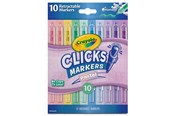 Kreativ-Spiele - Crayola Clicks Retractable Markers 10 Pcs - Pastel - 58-8378