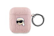 Handys - Anderes Zubehör - Karl Lagerfeld Monogram Karl Head case for AirPods 1 / 2 - pink - 3666339283759